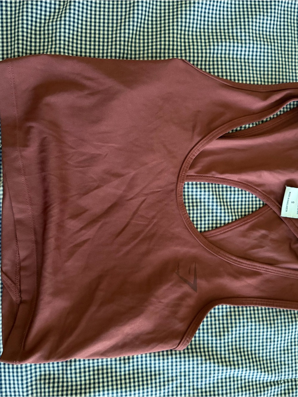 Gymshark Rust Red Racerback Sports Bra